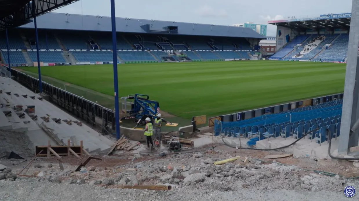 Bản vẽ kế hoạch phát triển và nâng cấp sân vận động Fratton Park trong tương lai