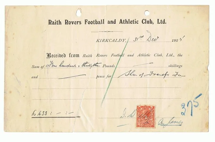 Hợp đồng chuyển nhượng cầu thủ huyền thoại Alex James của Preston North End năm 1925, minh chứng lịch sử CLB
