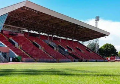 Sân vận động đa năng Gateshead International từ trên cao, biểu tượng của bóng đá Anh hạng dưới