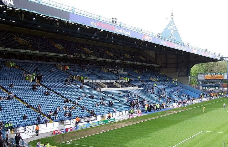 Tổng quan khán đài South Stand tại sân vận động Hillsborough