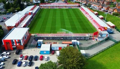 Tổng quan từ trên cao sân vận động Crown Ground – Sân nhà của Accrington Stanley